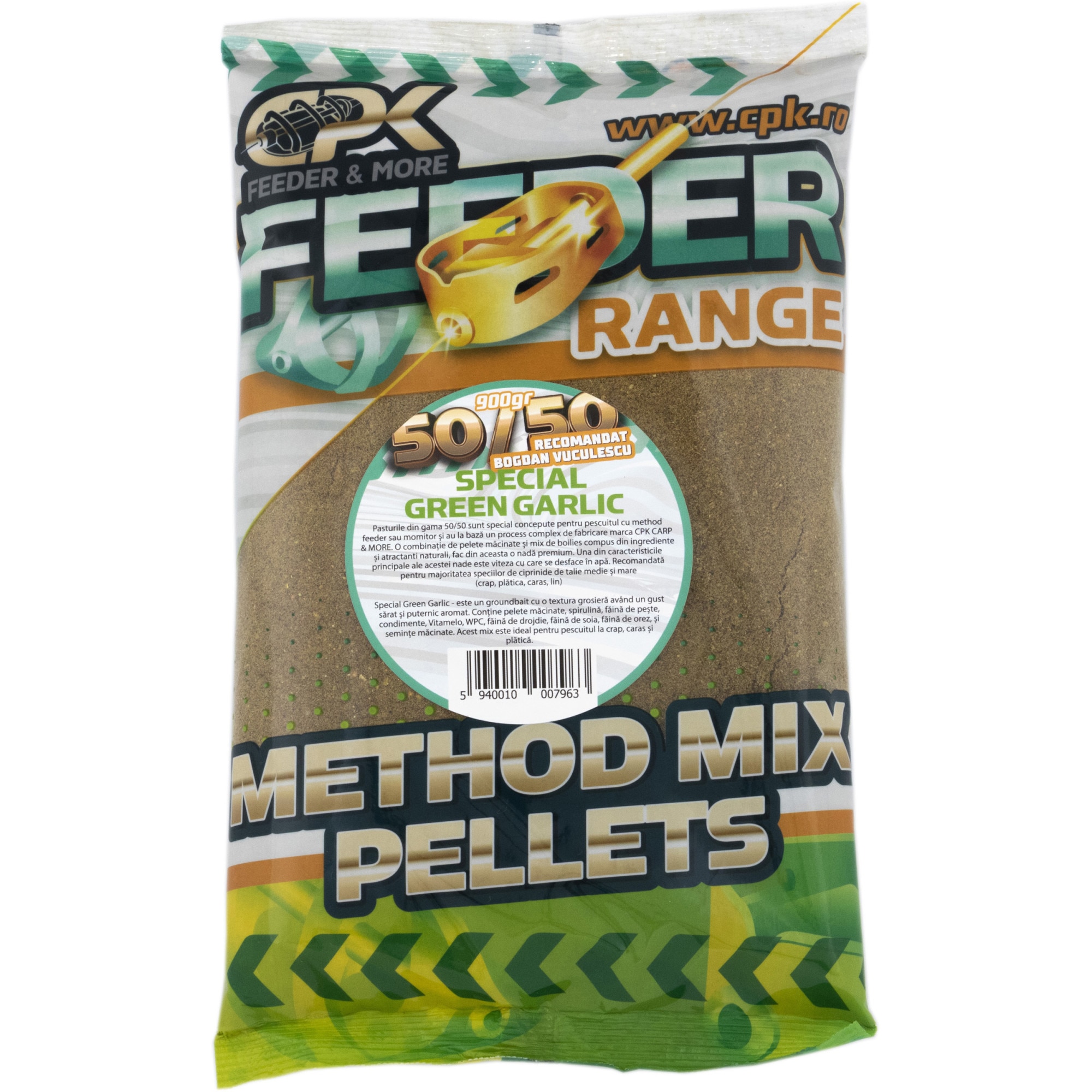 Nada Cpk Feeder Groundbait 5050 Special Green Garlic 900g Emagro