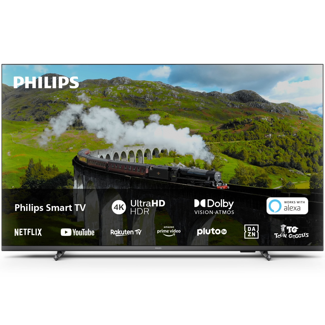 Televizor Philips LED 43PUS7608, 108 cm, Smart TV, 4K Ultra HD, Clasa F (Model 2023)