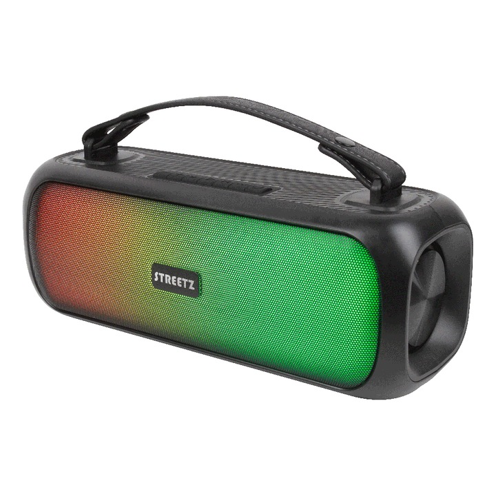 Boxa portabila Streetz Boombox, 30W, waterproof, BT 5/AUX/USB-A, LED RGB, negru