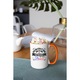 Cana personalizata cu imprimeu Unii imi spun pe nume, cei importanti imi spun bunica, Ceramica, 330 ml, Maner si interior Portocaliu