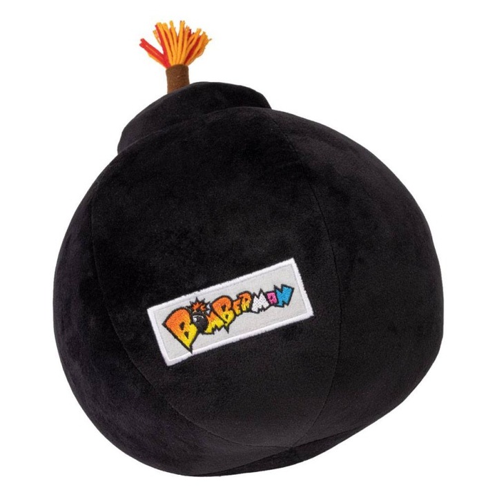 Figurina Bomberman Plush with Sound Bomb, 30cm, Multicolor