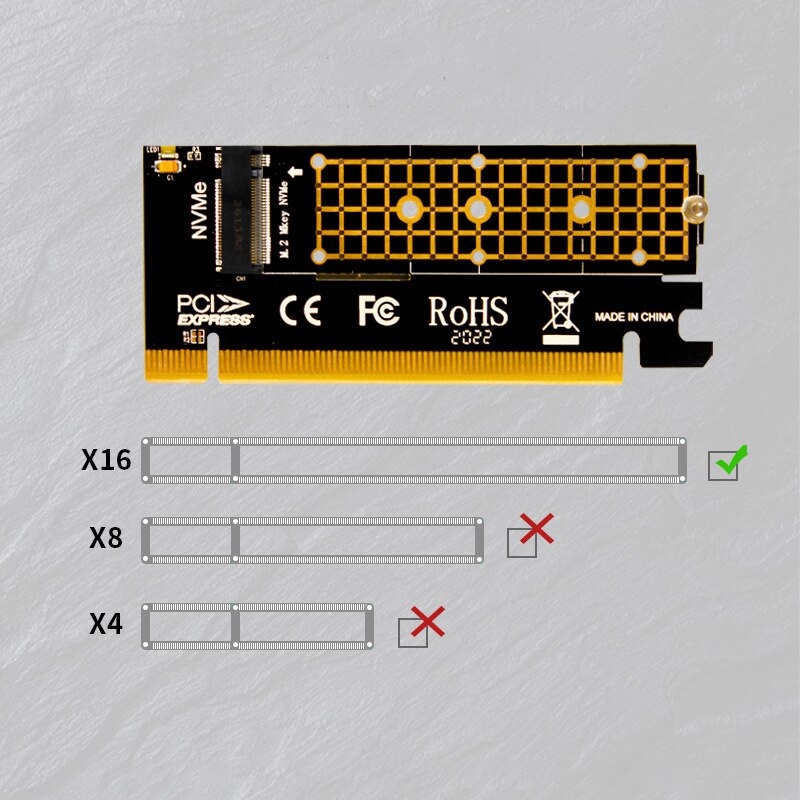 M.2 NVME към PCI-E x16 адаптер, JESWO, черен - eMAG.bg