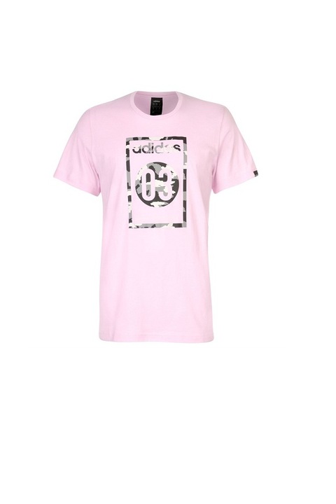 Adidas 03 Camo férfi póló, rózsaszín, S méret