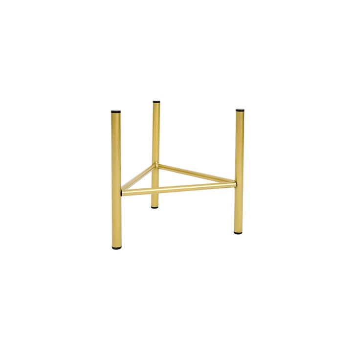 Suport Ghiveci Flori, Dijon L, 27x25 Cm, Din Metal Rezistent, Design Modern Si Functional, Ideal Pentru Plante De Interior Sau Exterior, Stabilitate Sporita, Usor De Montat Si Curatat, Perfect Pentru Orice Tip De Ghiveci, Auriu