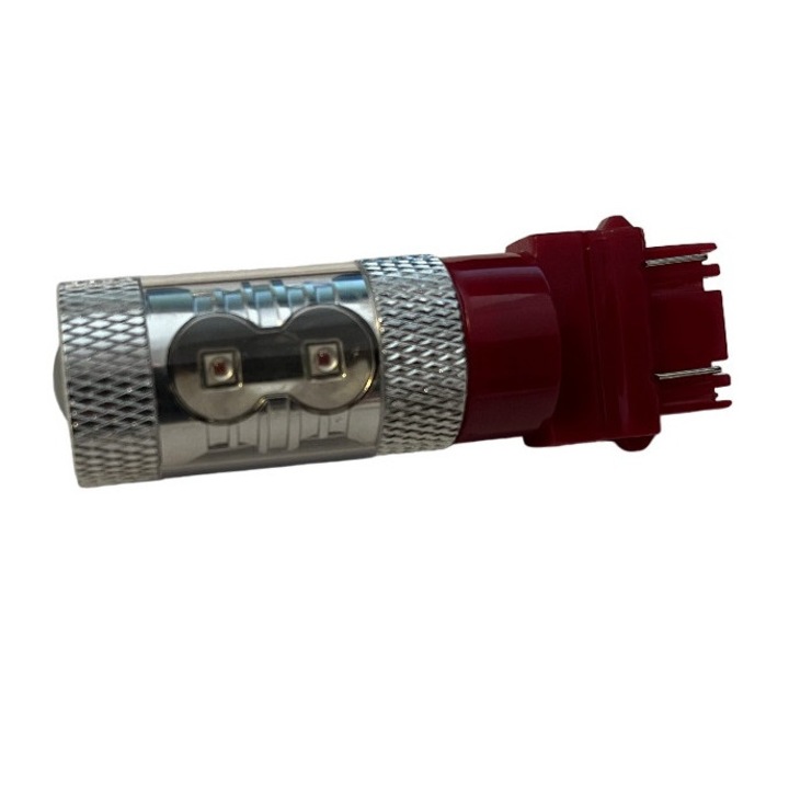 Led Auto Rosu P27/7W 3157 T25 50W Canbus Leduri CREE - BTLE1120C-3157-RED