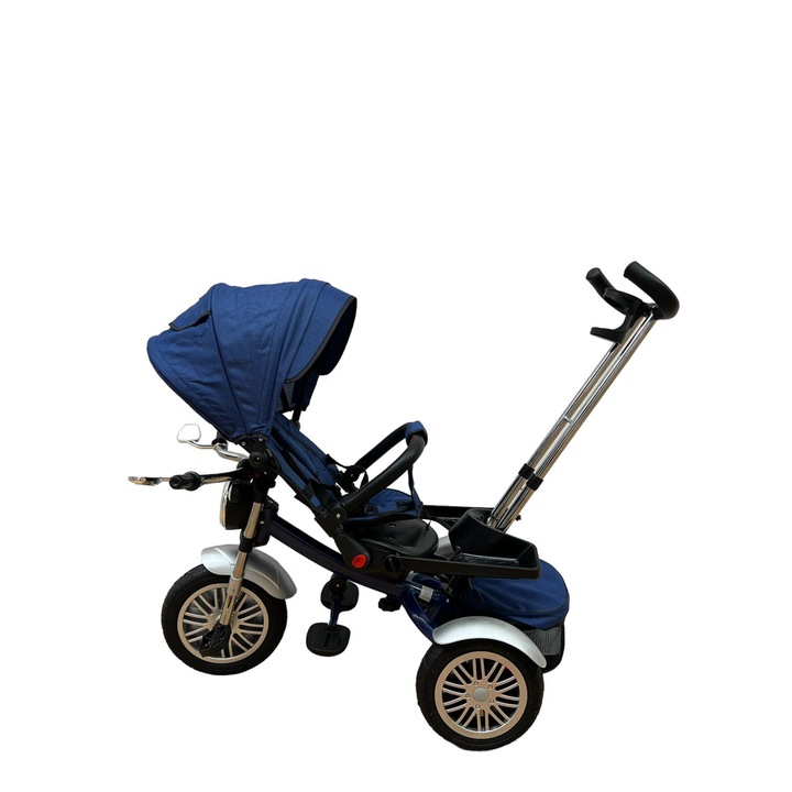 Триколка Go Kart LS03, със светлина и звуци, обръщаща се дръжка, синя