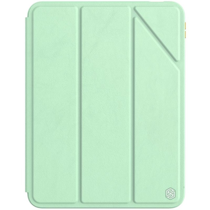 Nillkin Bevel Leather case, съвместим с iPad 10,9 инча 2022 г. зелен