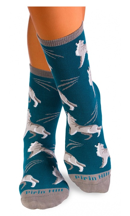 Sosete bumbac Lup, 39-42 EU, Multicolor