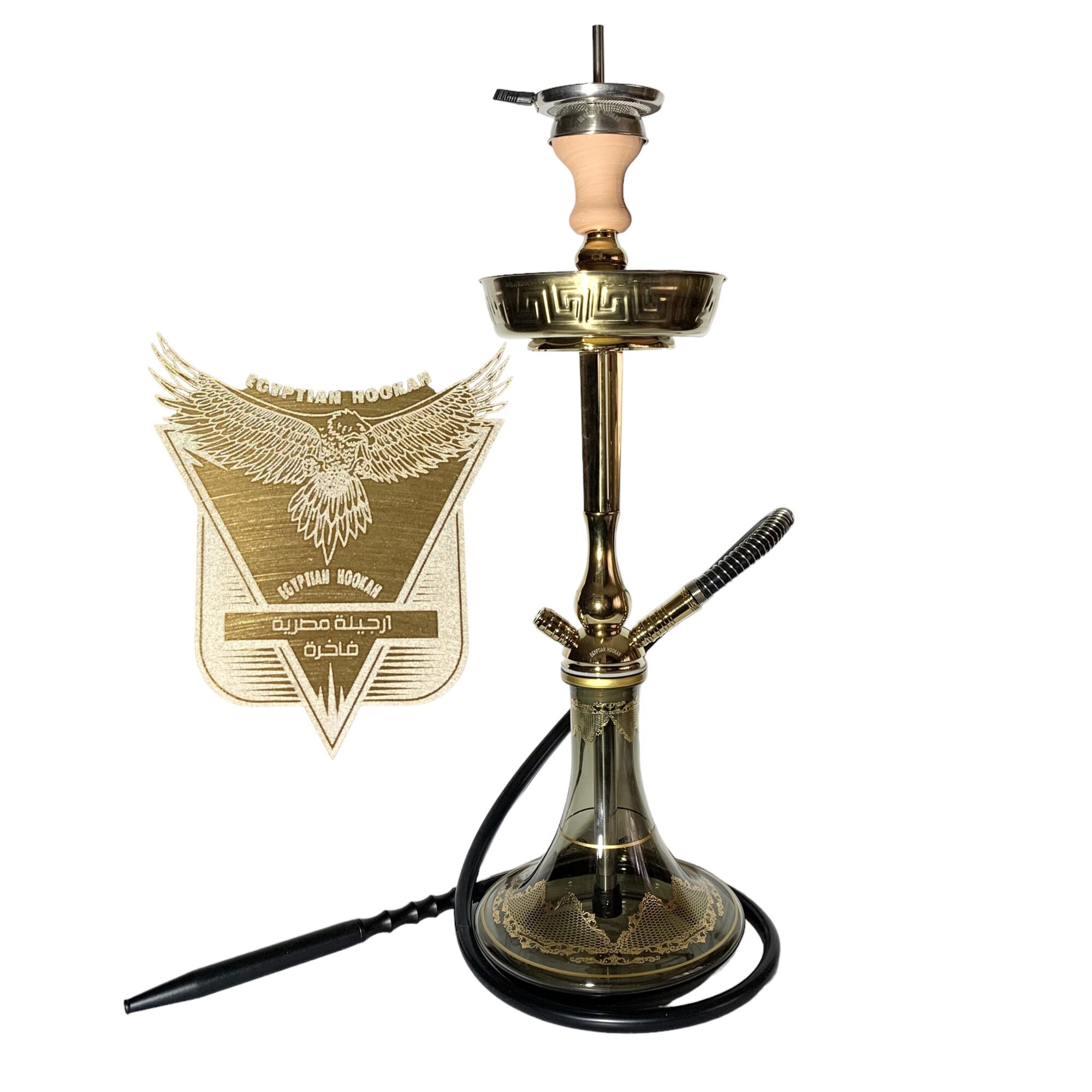 Narghilea ELH06143, Egyptian Luxury Hookah, Gold edition cu 1 furtun