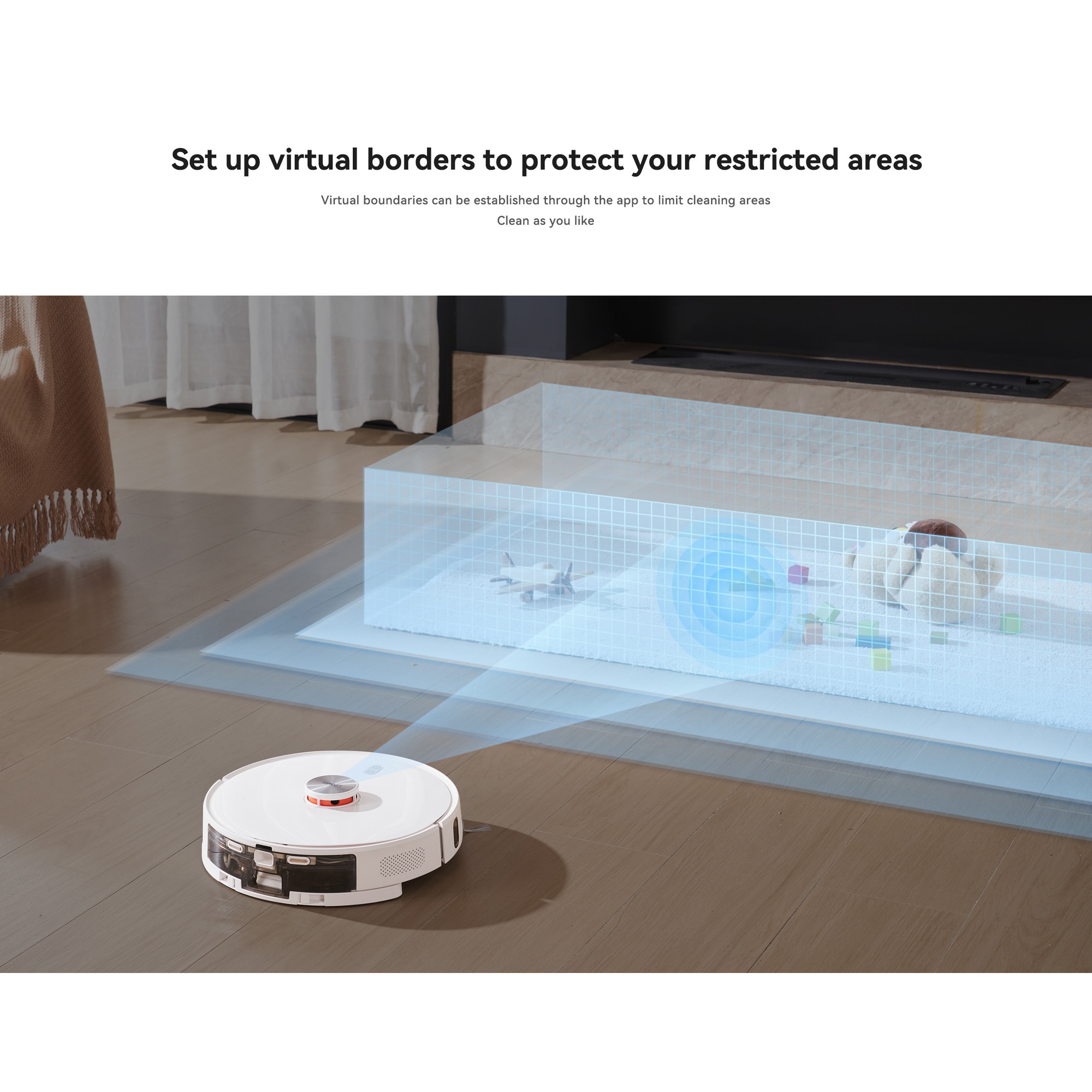 Aspirator robot XIAOMI LYDSTO R1 PRO, Auto-golire, Functie mop, Laser Navigatie, Alb