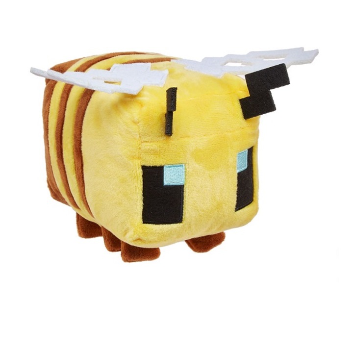 Minecraft Plüss Méhecske figura, 15cm, Többszínű