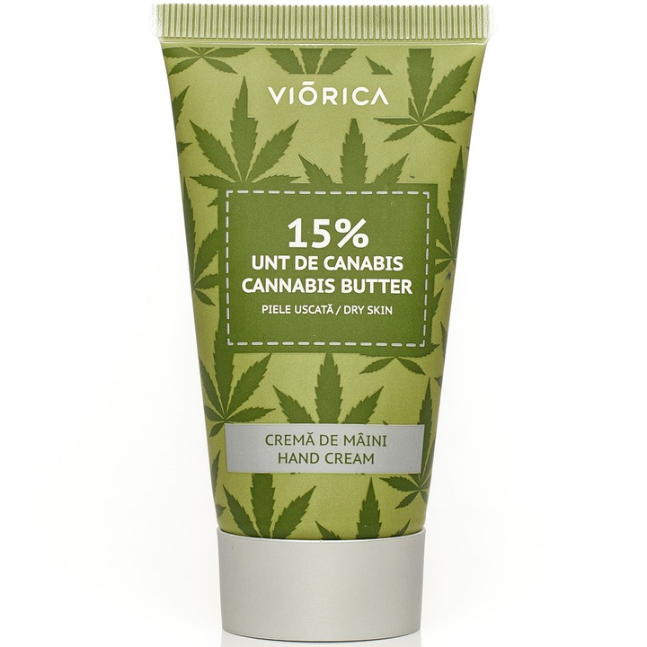 Crema de maini cu 15% Unt de Canabis, Viorica, 50 ml