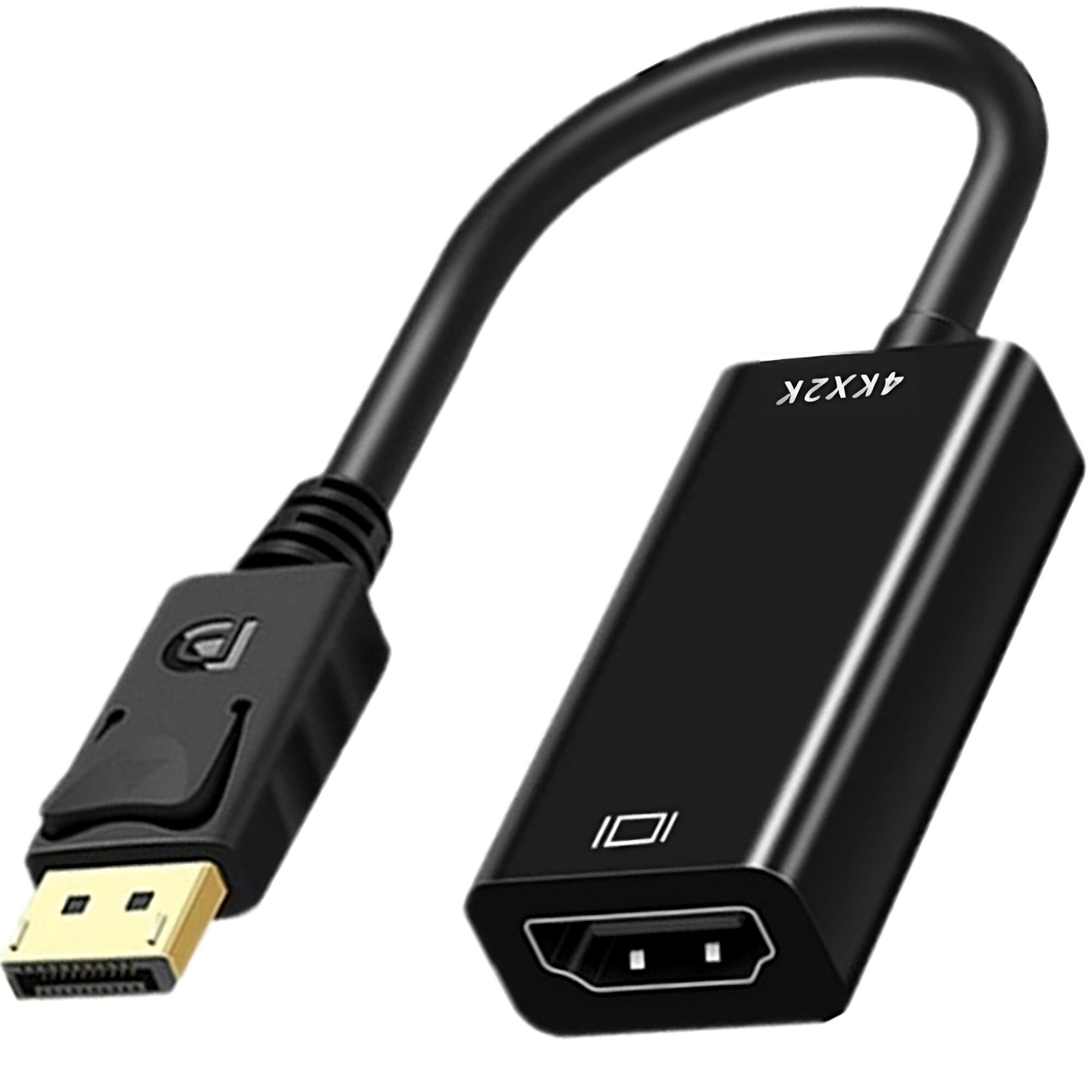 Adaptor HDMI mama la DisplayPort tata, 4K UHD, Unidirectional, 20cm, Negru eMAG.ro