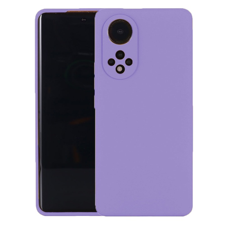 Защитен капак, кадифена вътрешност, съвместим с Honor X7, FONIX BloomShield, силикон, повдигнати ръбове, тънък, лилав