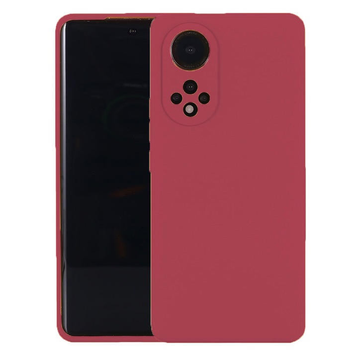 Защитен капак, кадифена вътрешност, съвместим с Honor 50, FONIX BloomShield, силикон, повдигнати ръбове, тънък, Visiniu