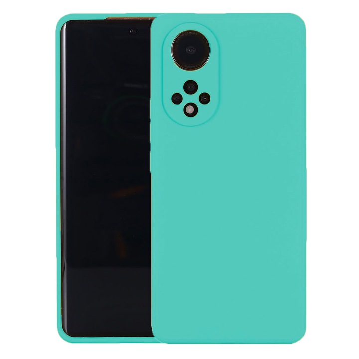 Защитен капак, кадифена вътрешност, съвместим с Honor X7, FONIX BloomShield, силикон, повдигнати ръбове, тънък, тюркоаз