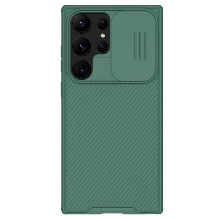 Калъф Nillkin Cam Shield Pro, Съвместим със Samsung Galaxy S23 Ultra, Green
