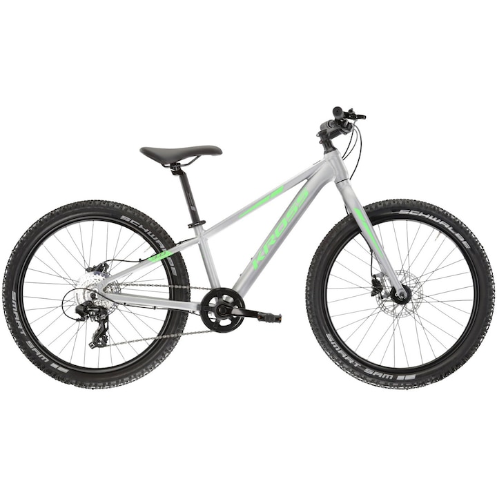 Bicicleta KROSS Level JR 3.0 Light M, 24 inch, marime S, silver green
