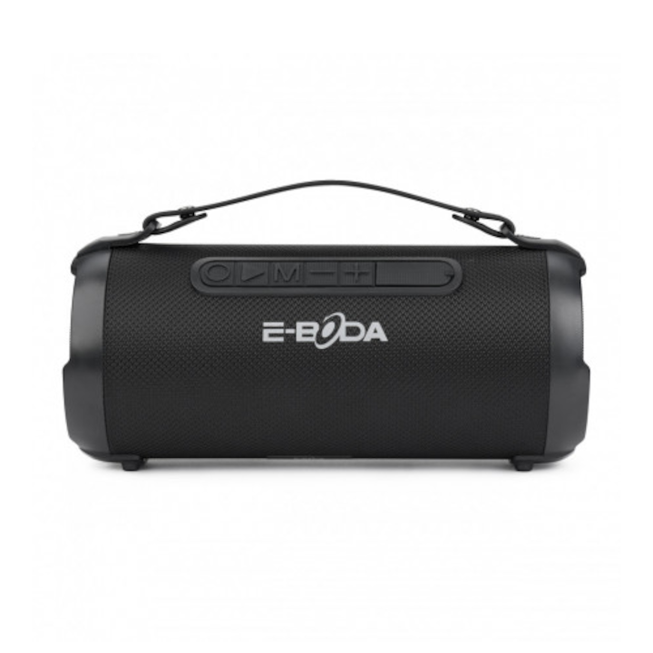 Boxa portabila E-boda, The Vibe 210, USB, Bluetooth 5.0, 80 W, Radio FM, Negru