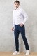 AC&Co, Pantaloni slim fit cu talie medie, Bleumarin, 4XL