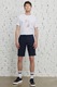 AC&Co, Bermude chino slim fit cu buzunare, Albastru ultramarin, L
