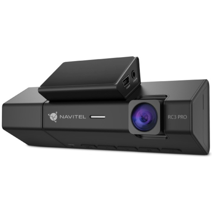 Camera Auto DVR NAVITEL RC3 PRO cu 3 camere mobile FullHD, Filmare infrared, Touch Screen, G-sensor, Alerte GPS, WiFi