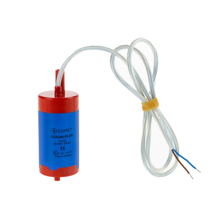 Pompa apa camping, Comet, 12V, 25L/min, 2 bar, Rosu/Albastru