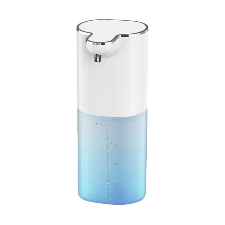 Dozator automat de sapun spuma cu senzor de miscare, 400 ml, 4 viteze spuma, 0.25s, IPX5, contactless, Alb