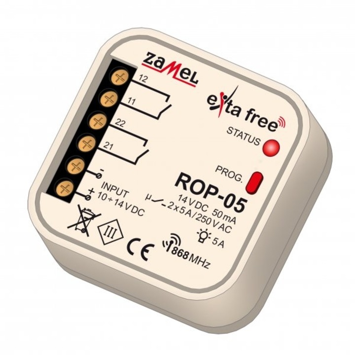 2 csatornás rádióvevő, Zamel, ROP-05