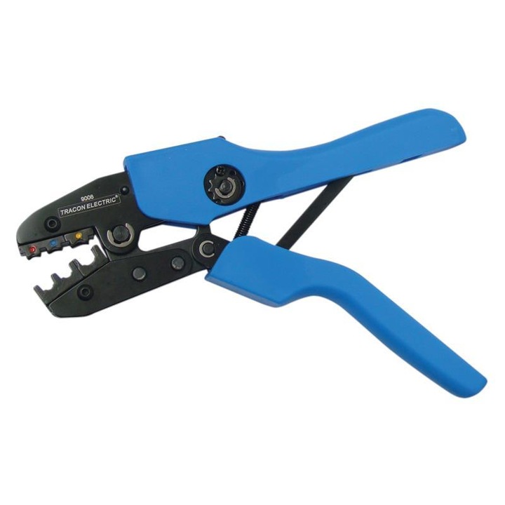 Cleste de sertizare, Tracon Electric, 230 mm, Albastru/ Negru