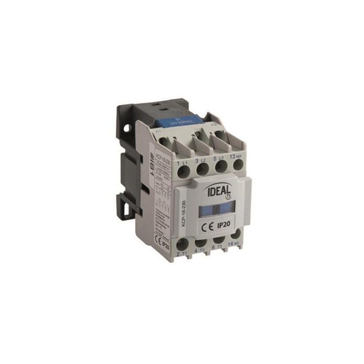 Контактор KCP, Kanlux, ABS, 18A, 230V, 3C+1C, Сив
