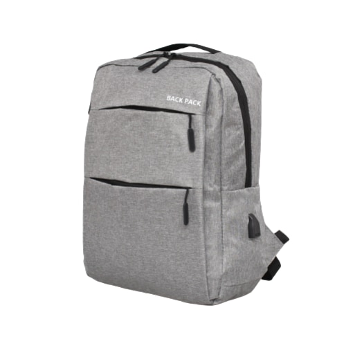 Rucsac pentru laptop, 14,1", Textil, 30/41/12 cm, Gri