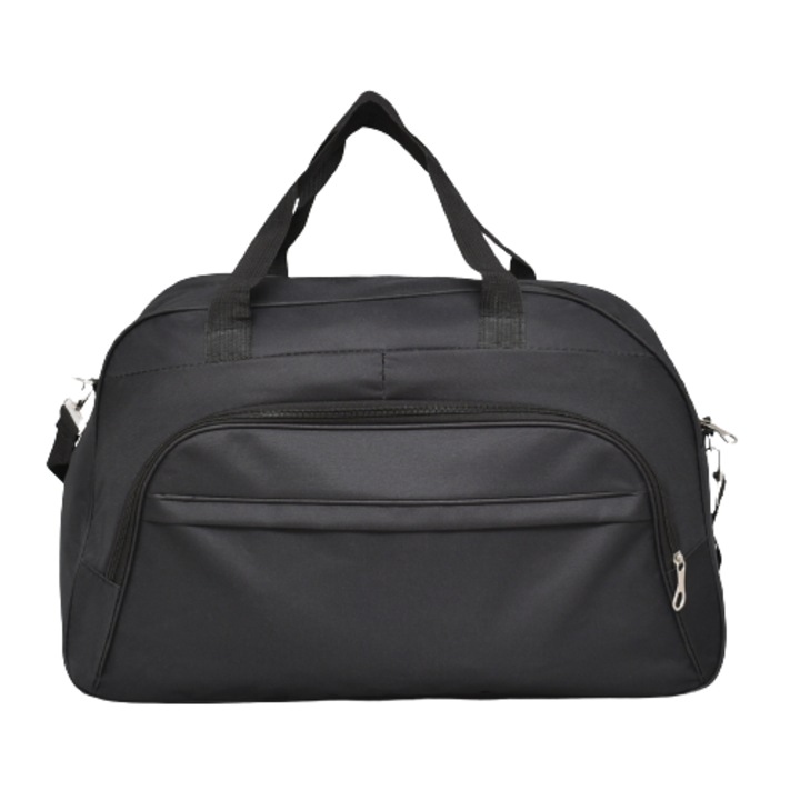 Geanta de voiaj 12235-1, 54/33/19 cm, Textil, Negru