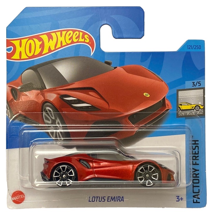Hot Wheels metál autó, Lotus Emira, piros, 1:64
