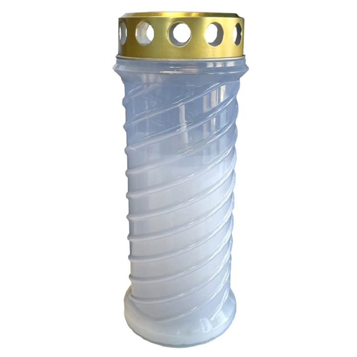 Бяла спираловидна пластмасова свещ SV-SPIR-A