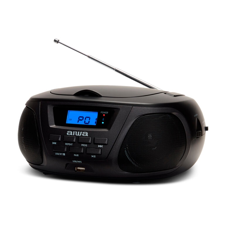 Аудио система Aiwa BBTU-300BK, Bluetooth, CD, Радио - eMAG.bg