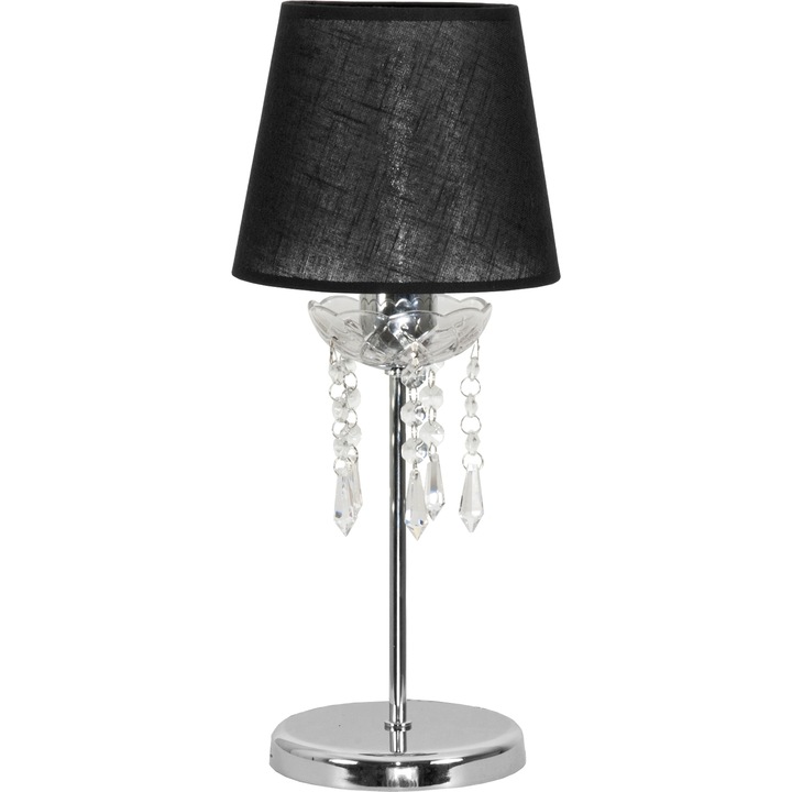 Veioza masa, Edylit, Metal, 40x18 cm, Negru