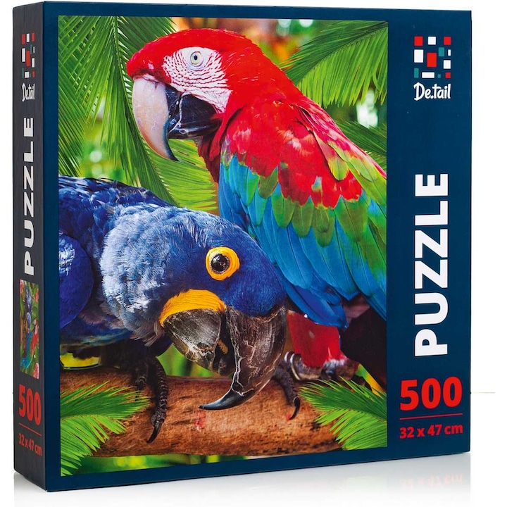 Puzzle Papagájok, 32x47 cm, 500 db, Részlet