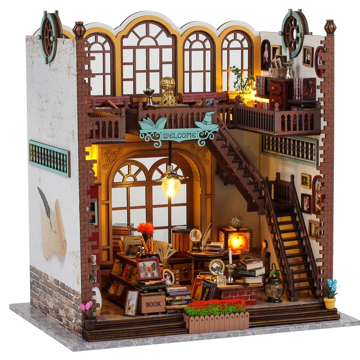 Set casa de papusi DIY, Qgkpl, 14 ani+, Multicolor