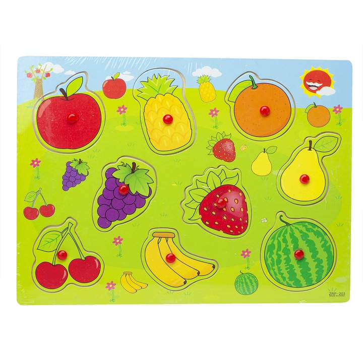 Fa kirakó játék, gyümölcsök