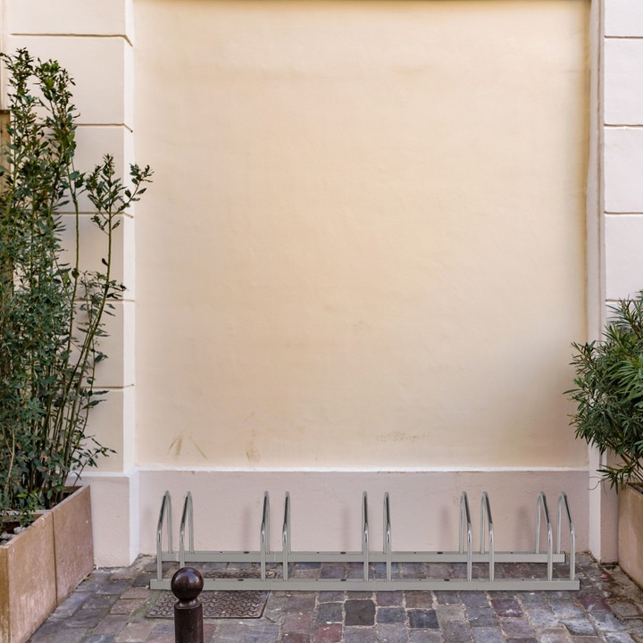 Suport pentru 5 biciclete 26 x 136 x 33,5 cm, Relaxdays