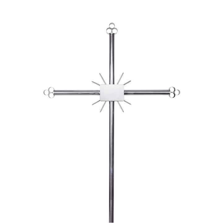 Cruce funerara inox,1,8 metri inaltime
