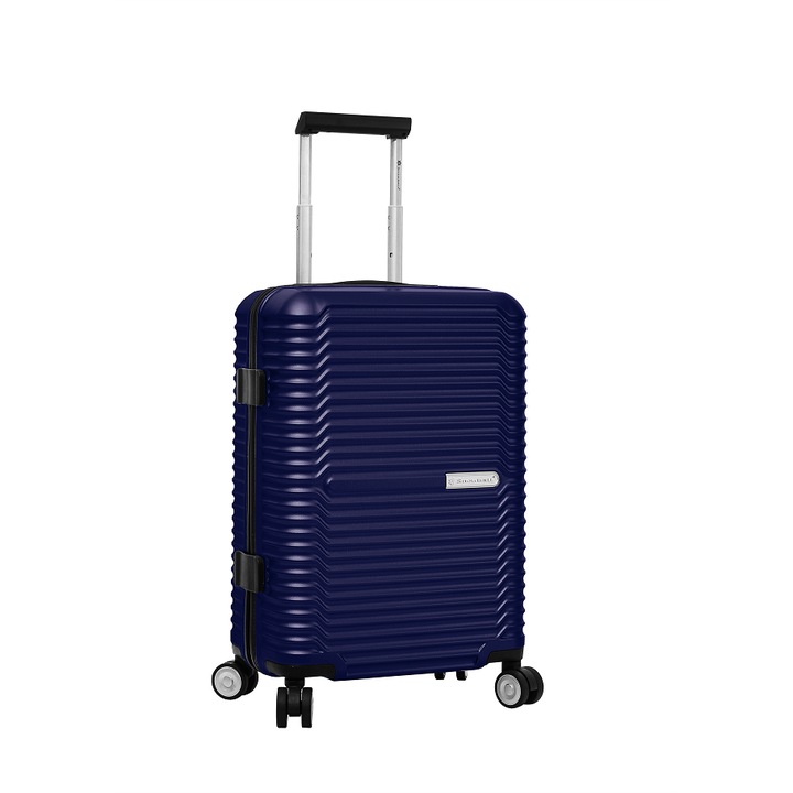 Куфар Snowball SW20603, за ръчен багаж, Поликарбонат, с 4 колела, 55 cm, Тъмносин