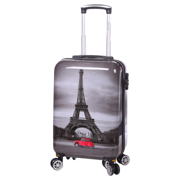 Troler Cabina, Policarbonat, 4 Roti Duble Detasabile, Madisson, SW26820 - 52 cm