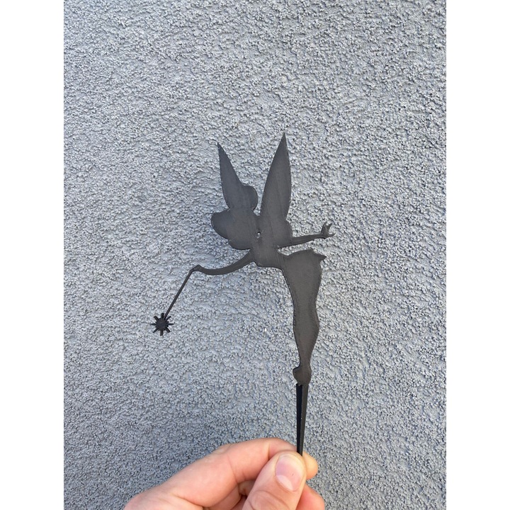 Gyerek tortadísz, Tinker Bell, Disney karakter, Fekete, 19 cm