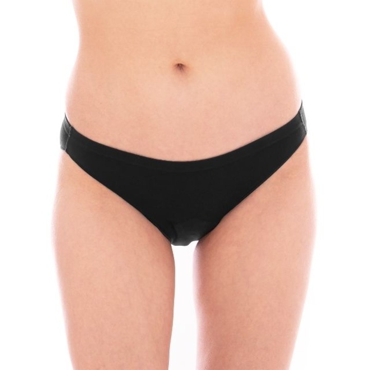 Chiloti Menstruali Librea Flux Mediu din bambus, Negru, Marimea XXL