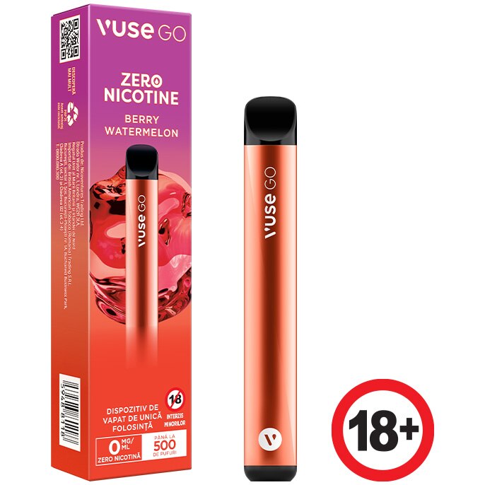 Tigara electronica Vuse GO Berry Watermelon fara nicotina, 0mg/ml