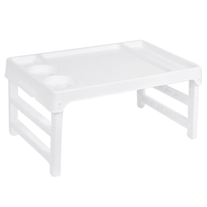 Asztal, Összecsukható tálca, Műanyag, 47x27 cm