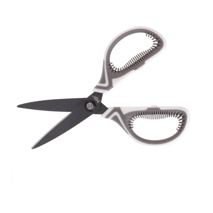 Papírolló MP PT143-4, fém penge, 14,5 cm, fehér-szürke