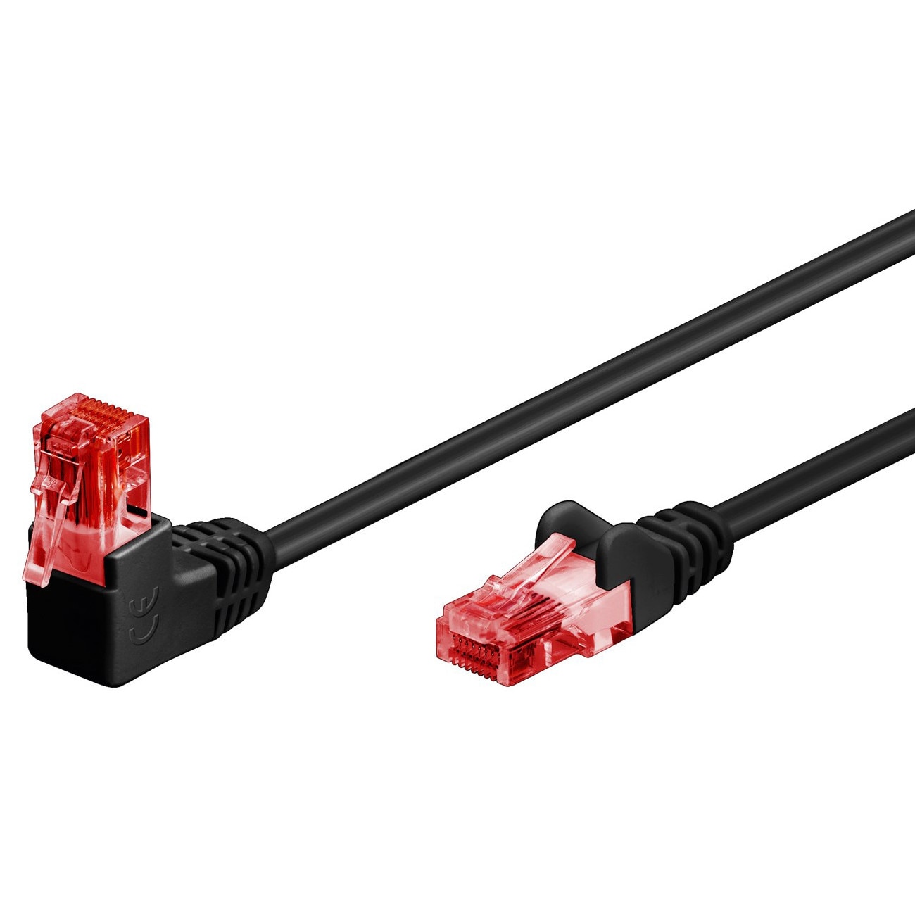 Cablu GOOBAY U/UTP CAT6 51513, inclinat, CCA AWG 25/7, 0,25 m, negru ...
